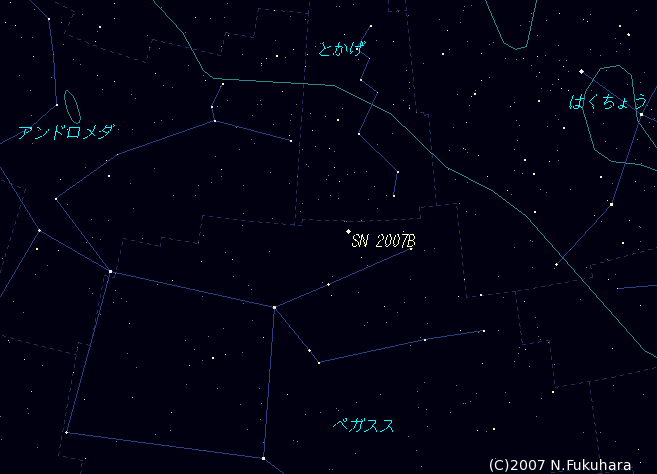 [PNG]/2007Bの発見星図