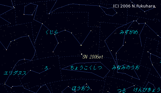 [星図] SN 2006etの位置